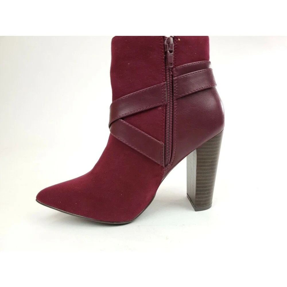 Shoedazzle - Ellis Wraparound Buckle Bootie - Color : Port Royale- Size 5.5